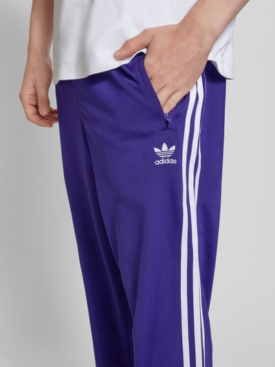 adidas Originals Straight leg trainingsbroek met ritszakken Paars - 3