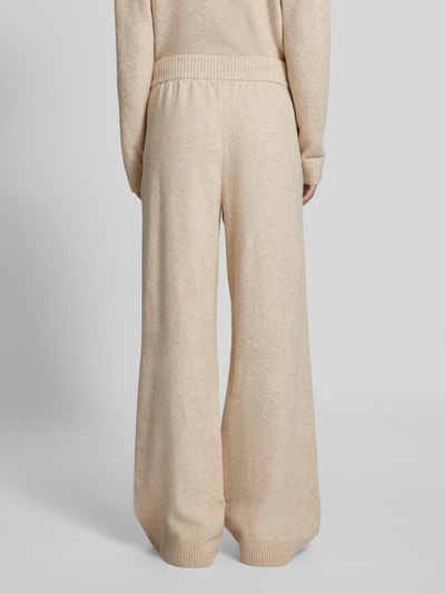 TOMMY HILFIGER Wide leg sweatpants met logostitching Beige - 5