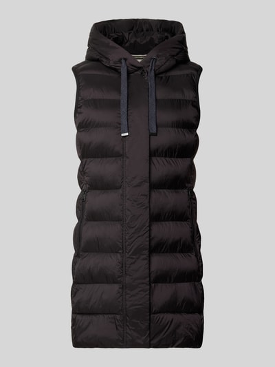 Produktfoto, Regular Fit bodywarmer in stiksels van FUCHS SCHMITT, Capuchon met tunnelkoord, Steekzakken met ritssluiting, Ruglengte maat 36 77 cm, Schouderbreedte maat 36 41 cm, Borstwijdte maat 36 51 cm