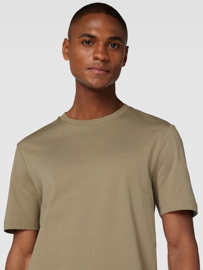 BOSS T-Shirt mit Label-Print Modell 'Thompson' Schilf 3