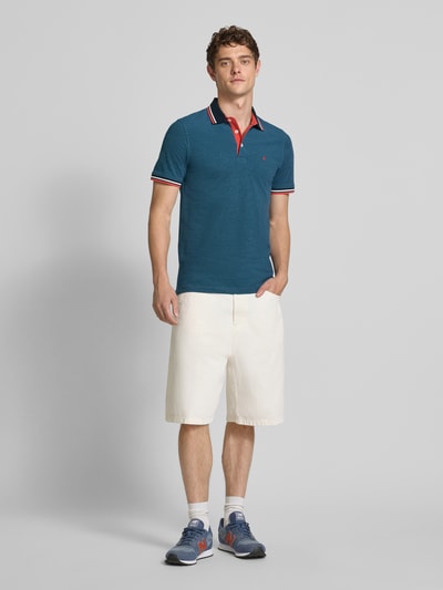 Jack & Jones Regular Fit Poloshirt mit Knopfleiste Modell 'PAULOS' Jeansblau 1