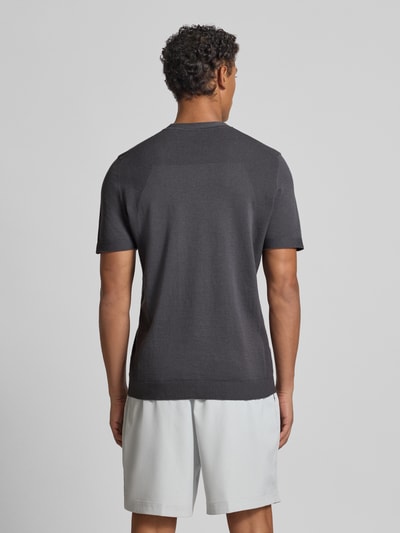 BOSS Green Regular Fit T-Shirt aus Baumwoll-Mix Modell 'MOMENTUM' Dunkelgrau 5