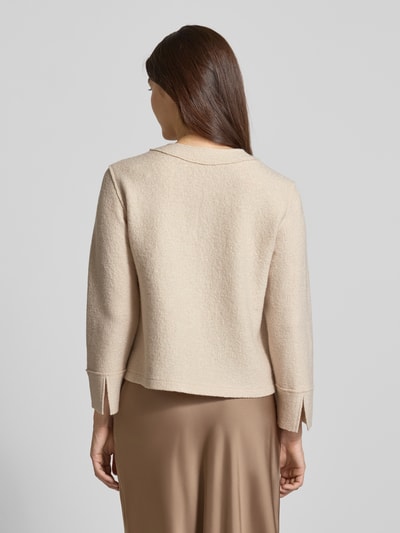 Betty Barclay Blazer aus Viskose-Wolle-Mix mit Reißverschluss Beige 5