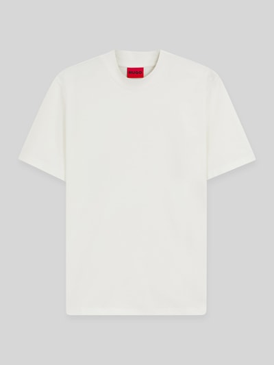 HUGO Slim Fit T-Shirt aus reiner Baumwolle Modell 'DIMERSOM' Offwhite 2
