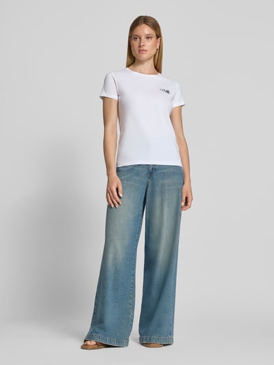 BOSS Orange regular fit T-shirt van puur katoen model 'E_ELOVE_5' Wit - 1