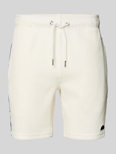 Ellesse Regular Fit Cordshorts mit Logo-Badge Modell 'TOMATRO' Offwhite 2