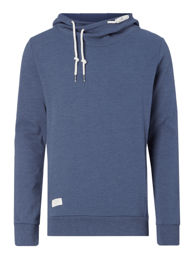 Ragwear Hoodie mit Rippenstruktur Blau Melange 1