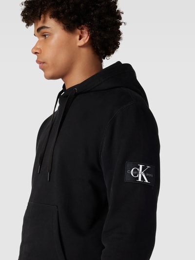 Calvin Klein Jeans Hoodie mit Label-Patch Black 3