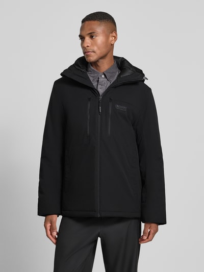 Tom Tailor Denim Regular fit functioneel jack met labelprint BLACK - 4