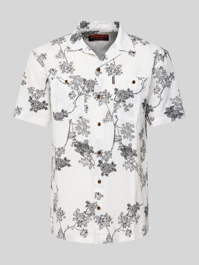 Superdry Regular Fit Freizeithemd aus Baumwoll-Leinen-Mix Weiss 2