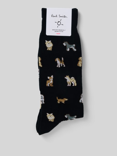 PAUL SMITH Socken mit geripptem Abschluss Black 3