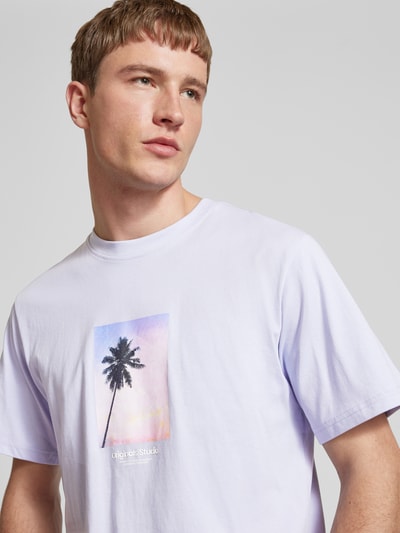 Jack & Jones T-Shirt mit Motiv-Print Modell 'VESTERBRO' Flieder 3