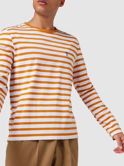 Tiger Of Sweden Longsleeve mit Streifenmuster Dunkelgelb 3