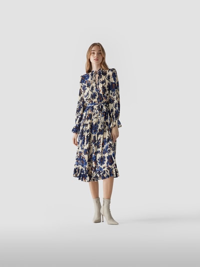 Diane von Furstenberg Midikleid mit floralem Muster Helltuerkis 1