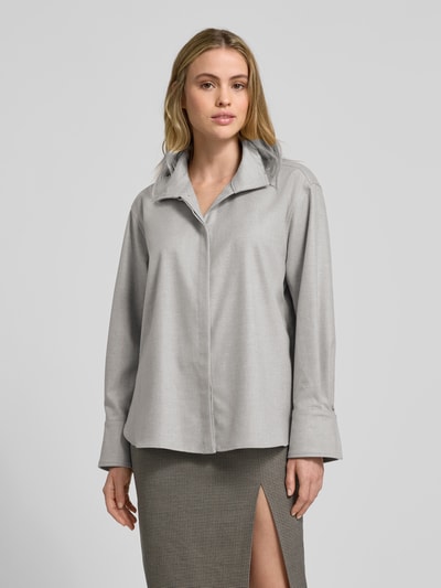 Style Icon Collection Bluse mit Stehkragen - curated by Anouk Yve Mittelgrau Melange 4