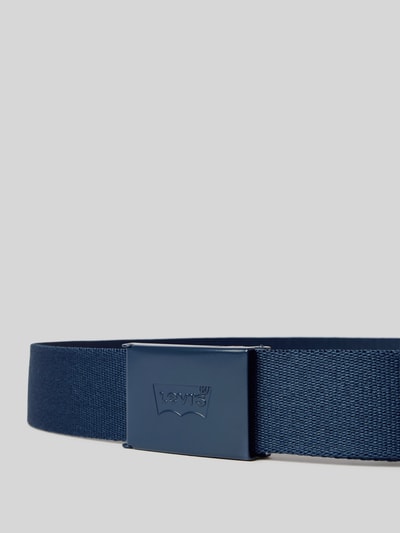 Levi's® Riem met kliksluiting, model 'TONAL BATWING' Marineblauw - 2