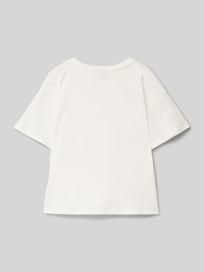 Only Comfort Fit T-Shirt aus reiner Baumwolle Offwhite 3