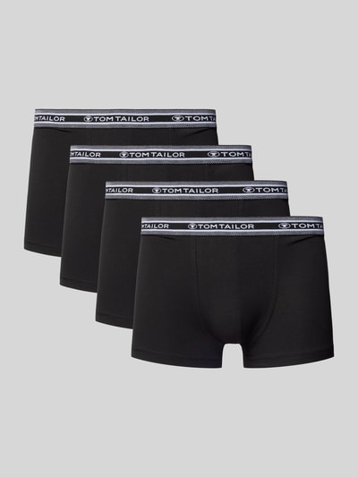 Tom Tailor Regular Fit Trunks im 5er-Set aus weicher Baumwolle mit elastischem Label-Bund Black 1