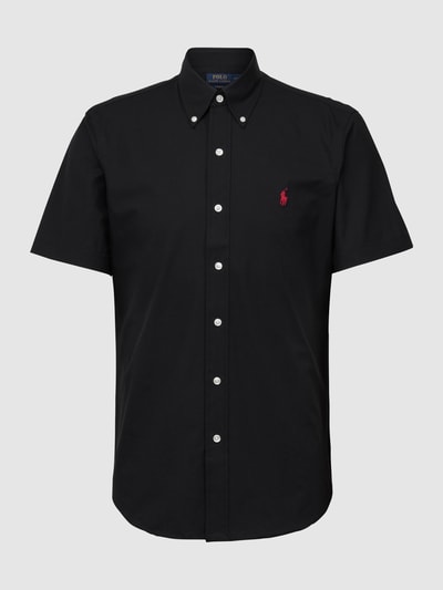 Polo Ralph Lauren Freizeithemd mit Label-Stitching Black 2