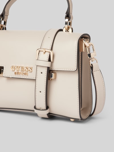 Guess Handtas met labelapplicatie, model 'ECO ALDITH' Taupe - 3