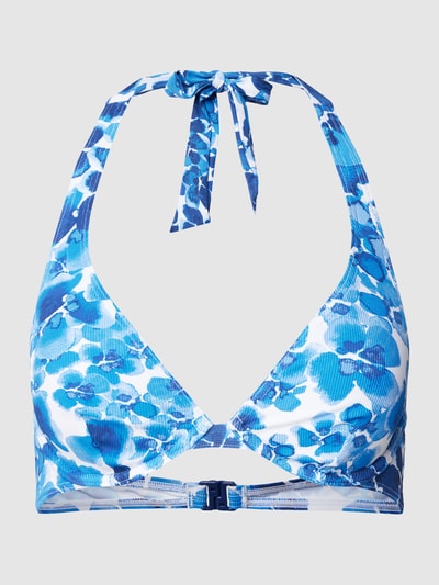 Esprit Bikinitop met all-over motief, model 'SABANG' Marineblauw - 1