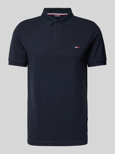 HECHTER PARIS Poloshirt mit Label-Stitching Marine 2