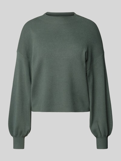 Vero Moda Pullover met extra brede schouders, model 'NANCY' Rietgroen - 2