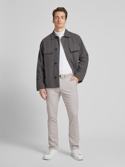 MCNEAL Slim Fit Chino mit Strukturmuster Hazel 1