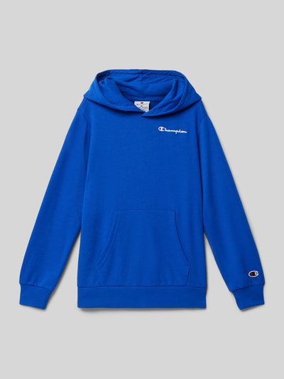 CHAMPION Hoodie met labelstitching Koningsblauw - 1