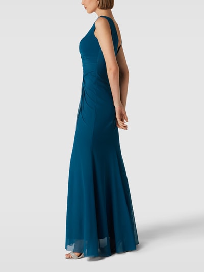 TROYDEN COLLECTION Abendkleid mit Taillenband Petrol 4