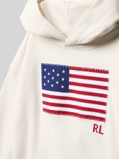 Polo Ralph Lauren Teens Hoodie mit Label-Motiv-Stitching Offwhite 2