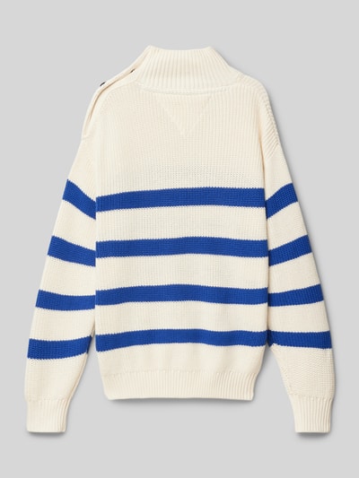 Tommy Hilfiger Teens Strickpullover mit Stehkragen Ecru 3