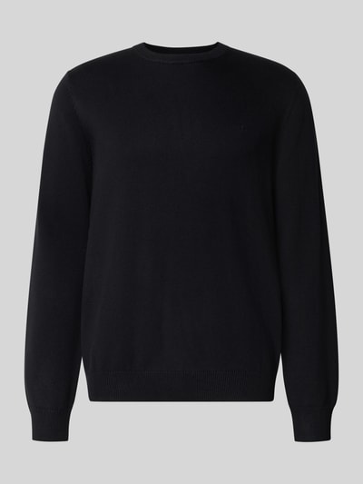 Christian Berg Men Gebreide pullover met ribboorden Zwart - 2