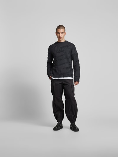 A-COLD-WALL Wollpullover mit Label-Stitching Black 1