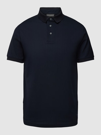 Emporio Armani Poloshirt mit Label-Stitching Marine 2