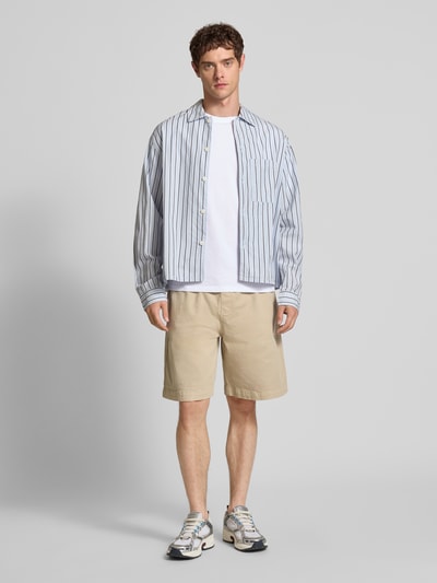 Carhartt Work In Progress Szorty z elastycznym pasem model ‘Floyde’ Beżowy 1