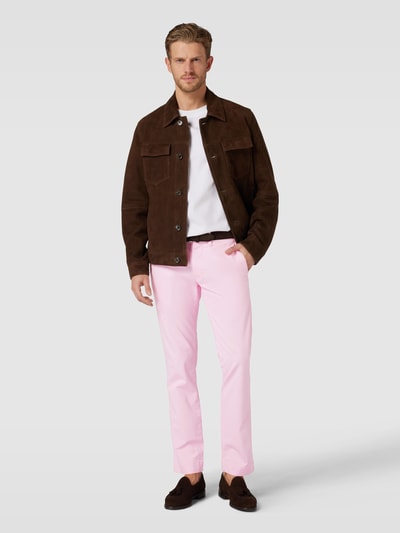 Polo Ralph Lauren Slim Fit Chino in unifarbenem Design Rosa 1