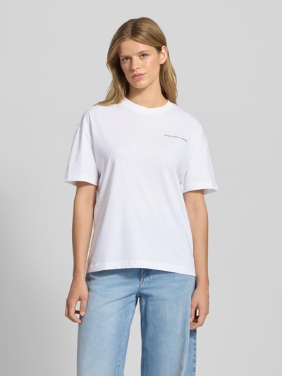 Marc O'Polo Denim Loose Fit T-Shirt aus reiner Baumwolle Weiss 4