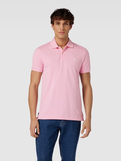 Polo Ralph Lauren Tailored Fit Poloshirt mit Label-Stitching Pink 4