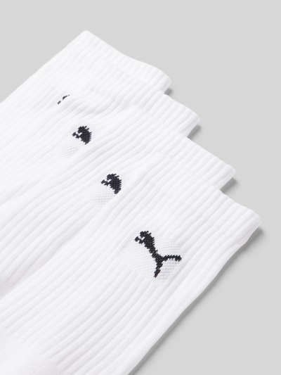 PUMA Skarpety z detalem z logo w zestawie 4 szt. Biały 2