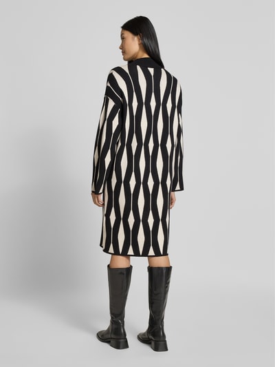 B.Young Knielanges Strickkleid mit Stehkragen Modell 'Otari' Black 5