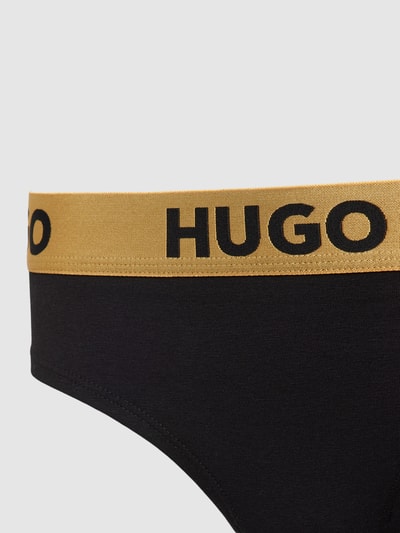 HUGO Slip mit elastischem Label-Bund Modell 'SPORTY' Gold 2