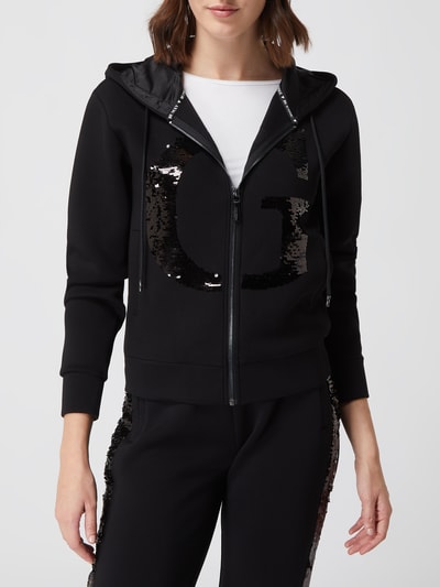 Guess Sweatjacke aus Scuba  Black 4