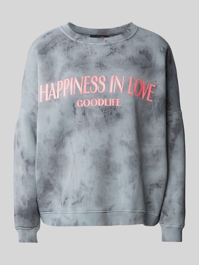 miss goodlife Sweatshirt met labelprint Antraciet - 2