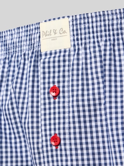 Phil&Co. Boxershorts mit Kontrastknöpfen im 6er-Pack Bleu 2