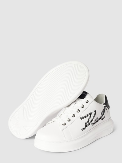 Karl Lagerfeld Sneakers met plateauzool, model 'KAPRI' Wit - 4