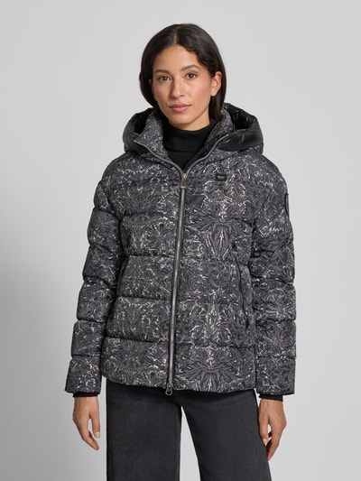 Blauer Usa Daunenjacke mit Zweiwege-Reißverschluss Modell 'CARMEL' Black 4