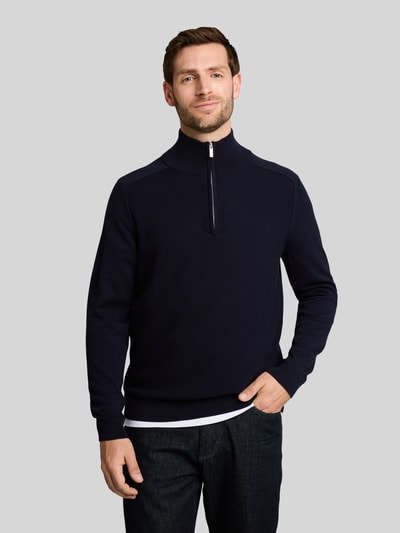 Tom Tailor Regular fit pullover met schipperskraag Marineblauw - 4