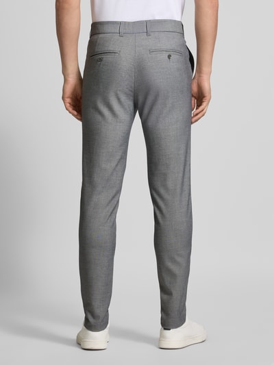 Matinique Stoffen broek met Franse steekzakken, model 'MAliam' Blauw - 5