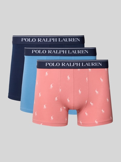 Polo Ralph Lauren Underwear Trunks mit elastischem Logo-Bund im 3er-Pack Rosa 1